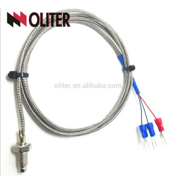 rtd temperature transmitter fixing thread insulated metal sheathed braid shielding cables platinum wire manufacturer pt100 wzp